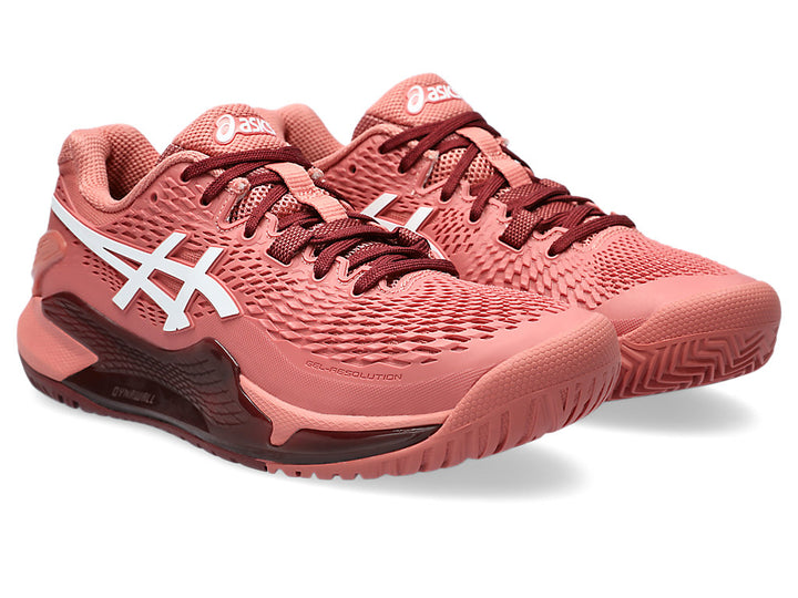 ASICS Gel Resolution 9 (Women's) - Light Garnet/ White