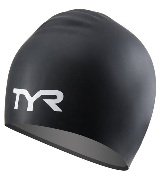 TYR Silicone Wrinkle Free Swim Caps - Adult Long Hair
