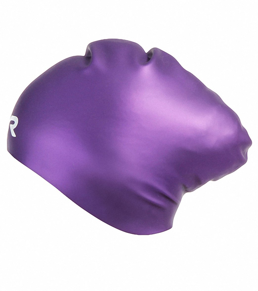TYR Silicone Wrinkle Free Swim Caps - Adult Long Hair