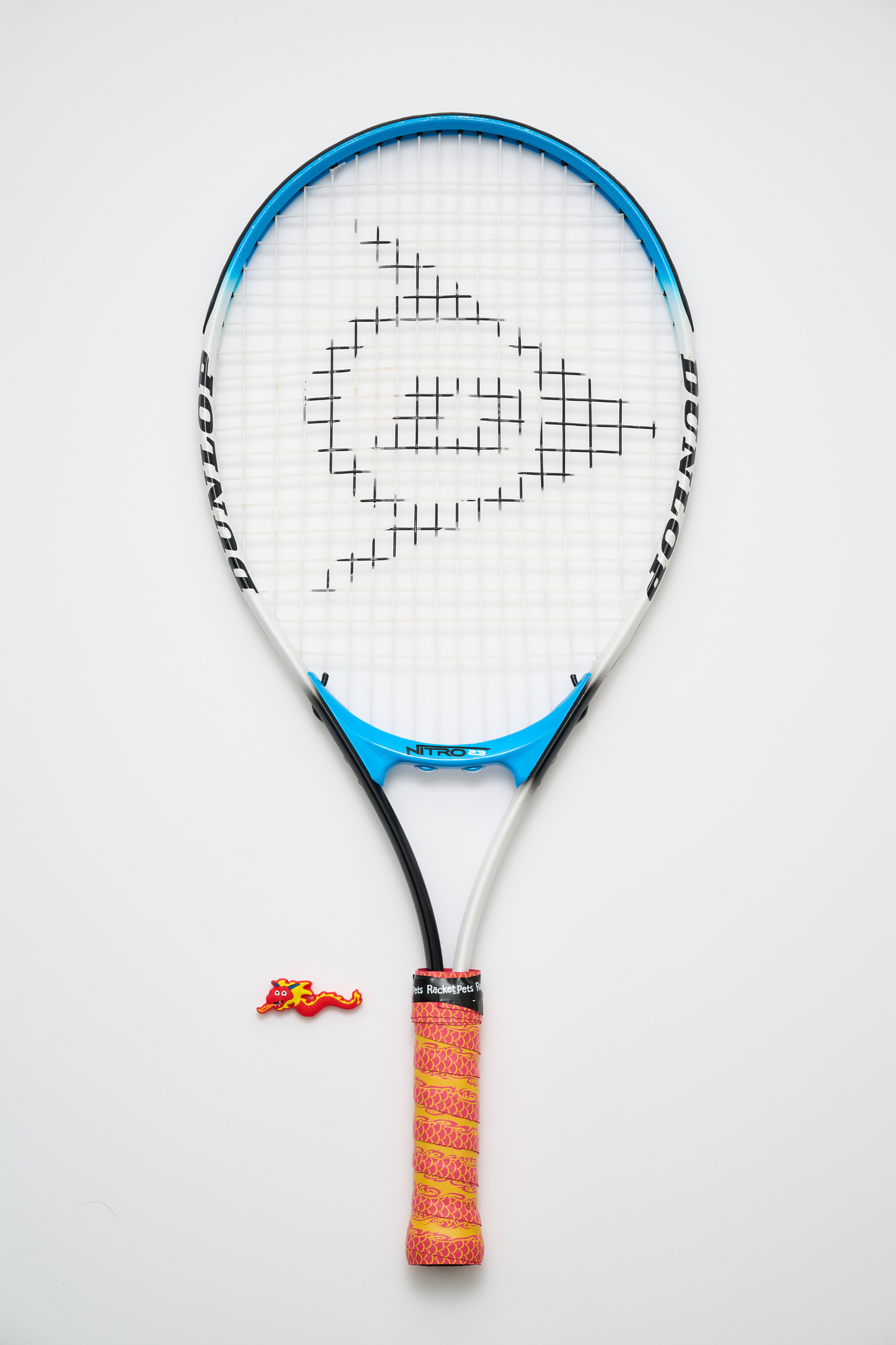 Dragon Red Tennis Overgrip Tape and Matching Shock Absorbing