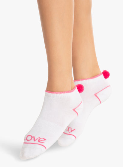LUCKY IN LOVE Pom Pom Tennis Socks (Women's)