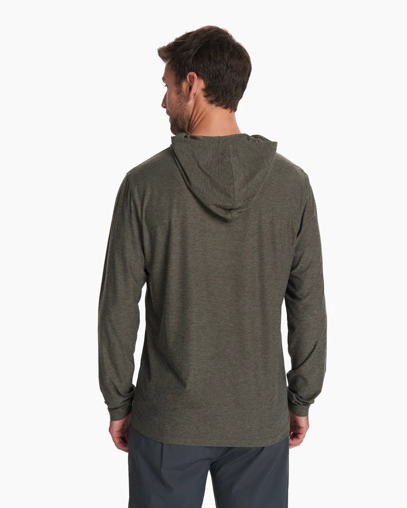 VUORI Strato Tech Hoodie (Men's) - Balsam Heather