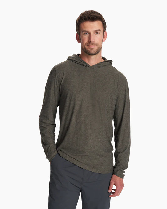 VUORI Strato Tech Hoodie (Men's) - Balsam Heather