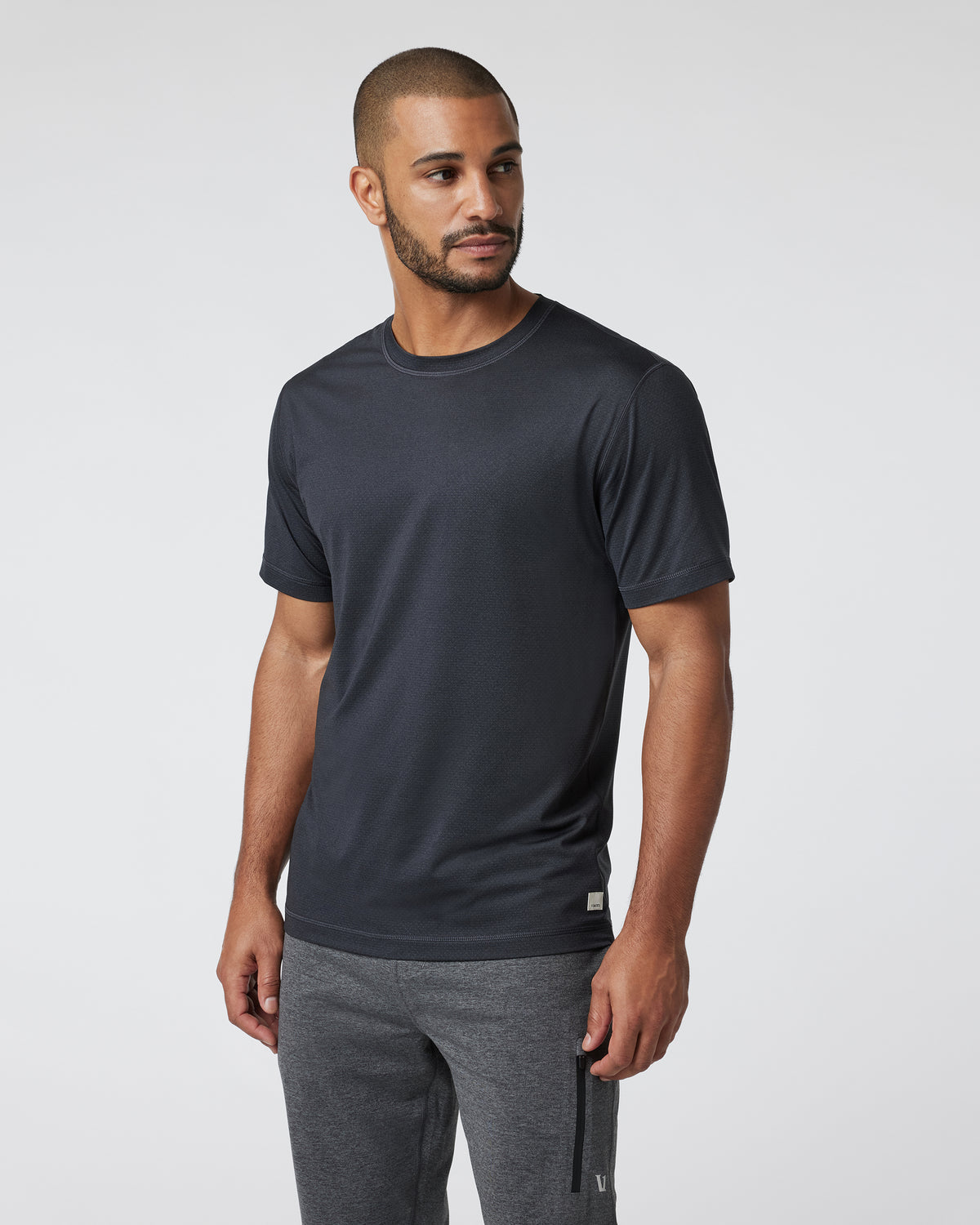 VUORI Tradewind Performance Tee 2.0 - Black Heather