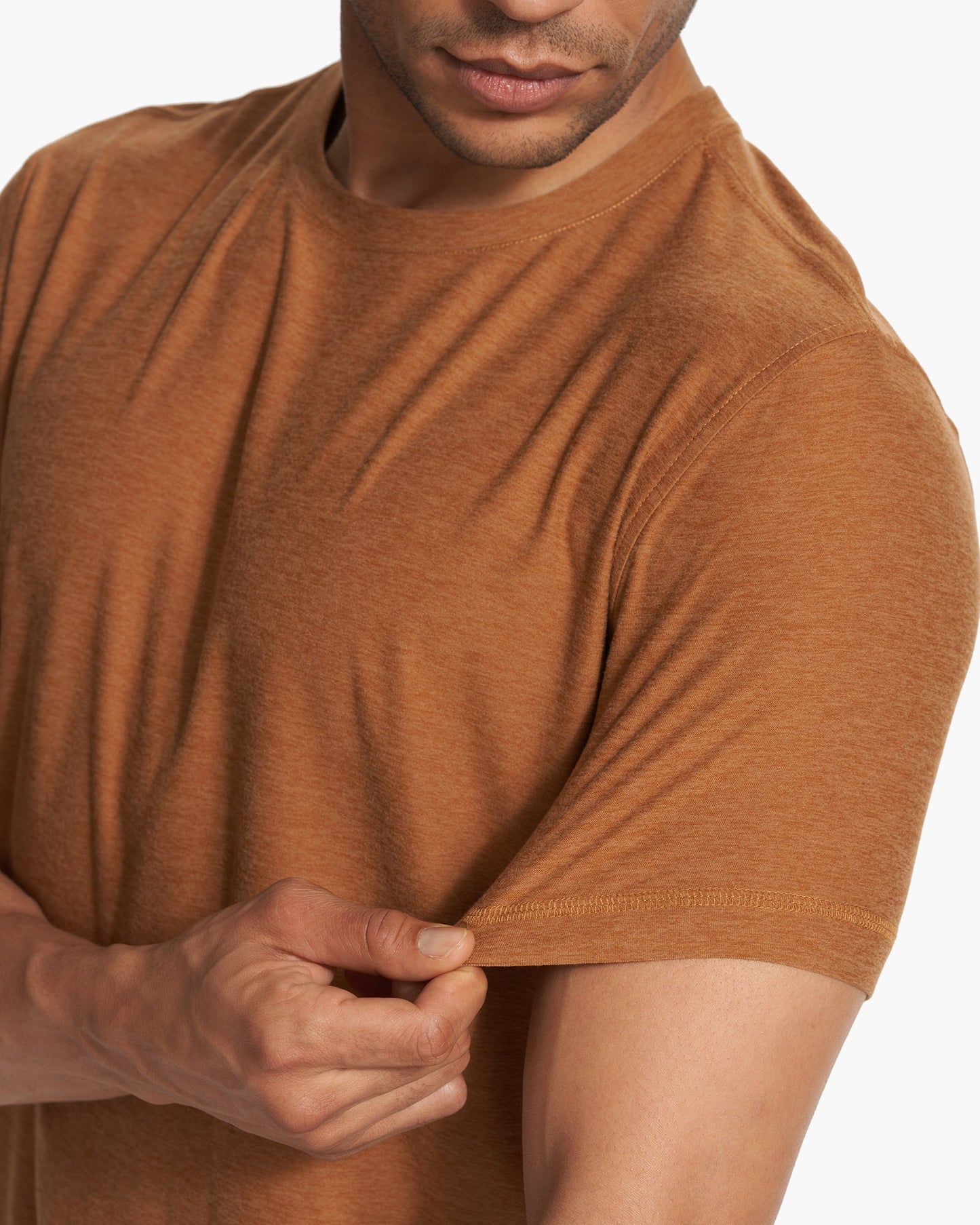 VUORI Strato Tech Tee (Men's) - Autumn Heather
