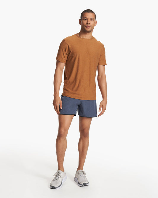 VUORI Strato Tech Tee (Men's) - Autumn Heather