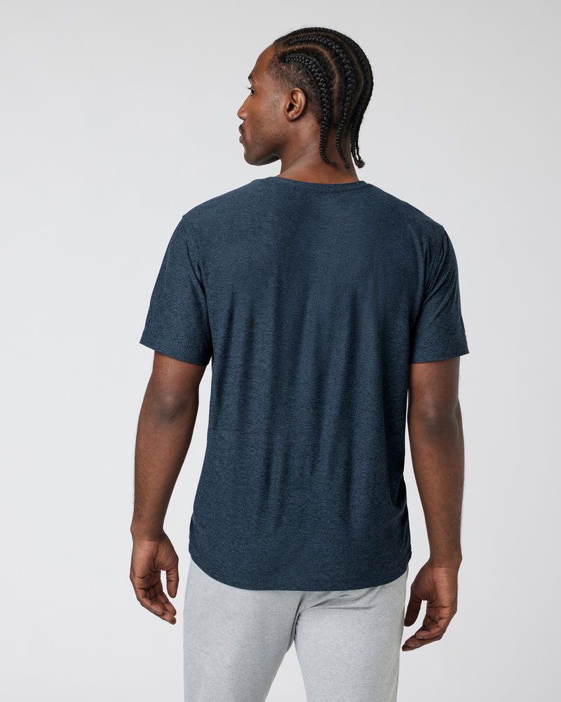 VUORI Strato Tech Tee (Men's) - Navy Heather