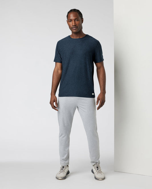 VUORI Strato Tech Tee (Men's) - Navy Heather