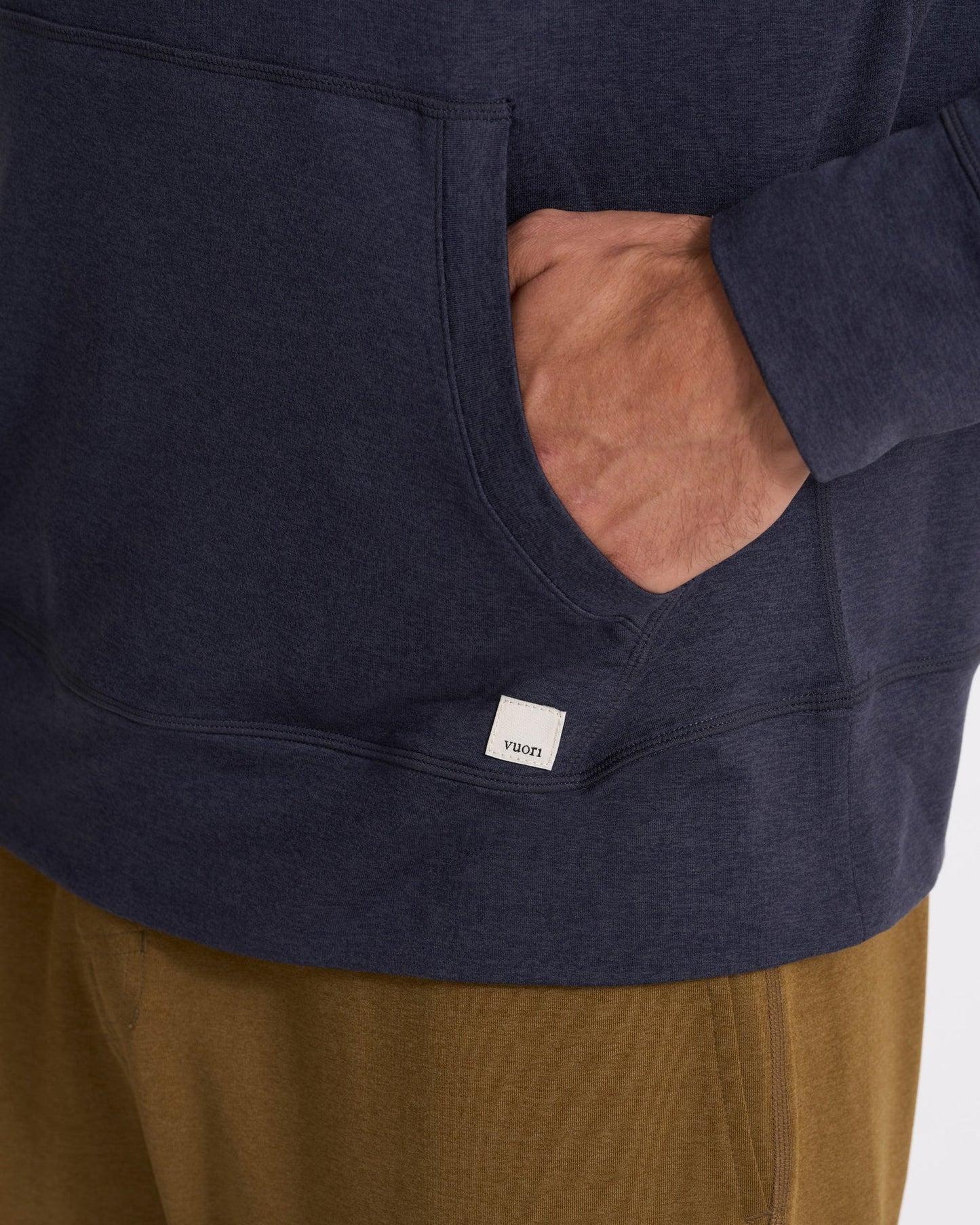 VUORI Ponto Performance 1/2 Zip Hoodie (Men's) -Midnight Heather