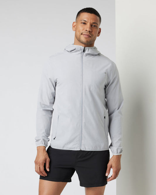 VUORI Outdoor Trainer Shell (Men's) - Plantinum Linen Texture