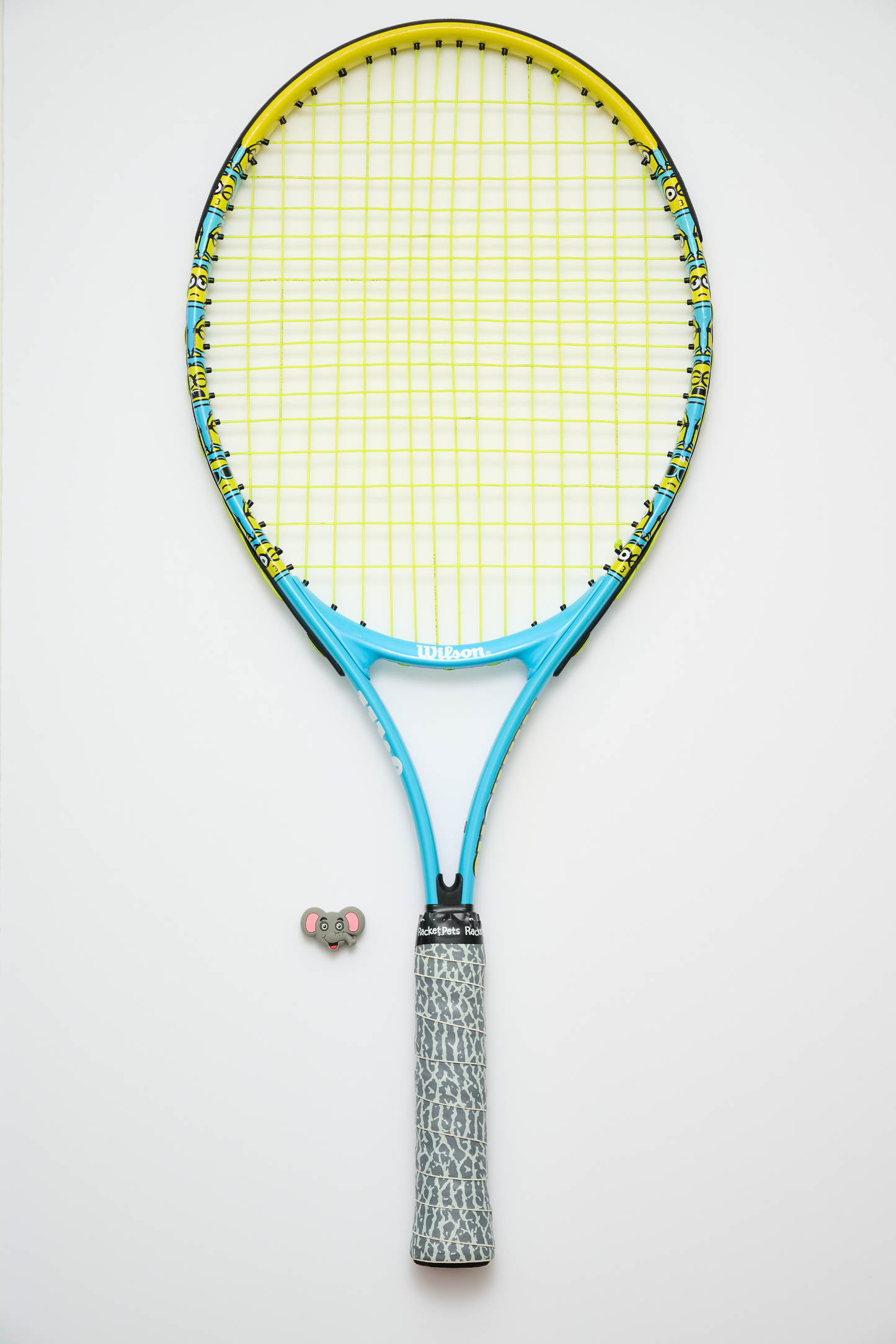 Elephant Gray Tennis Overgrip Tape and Matching Shock Absor