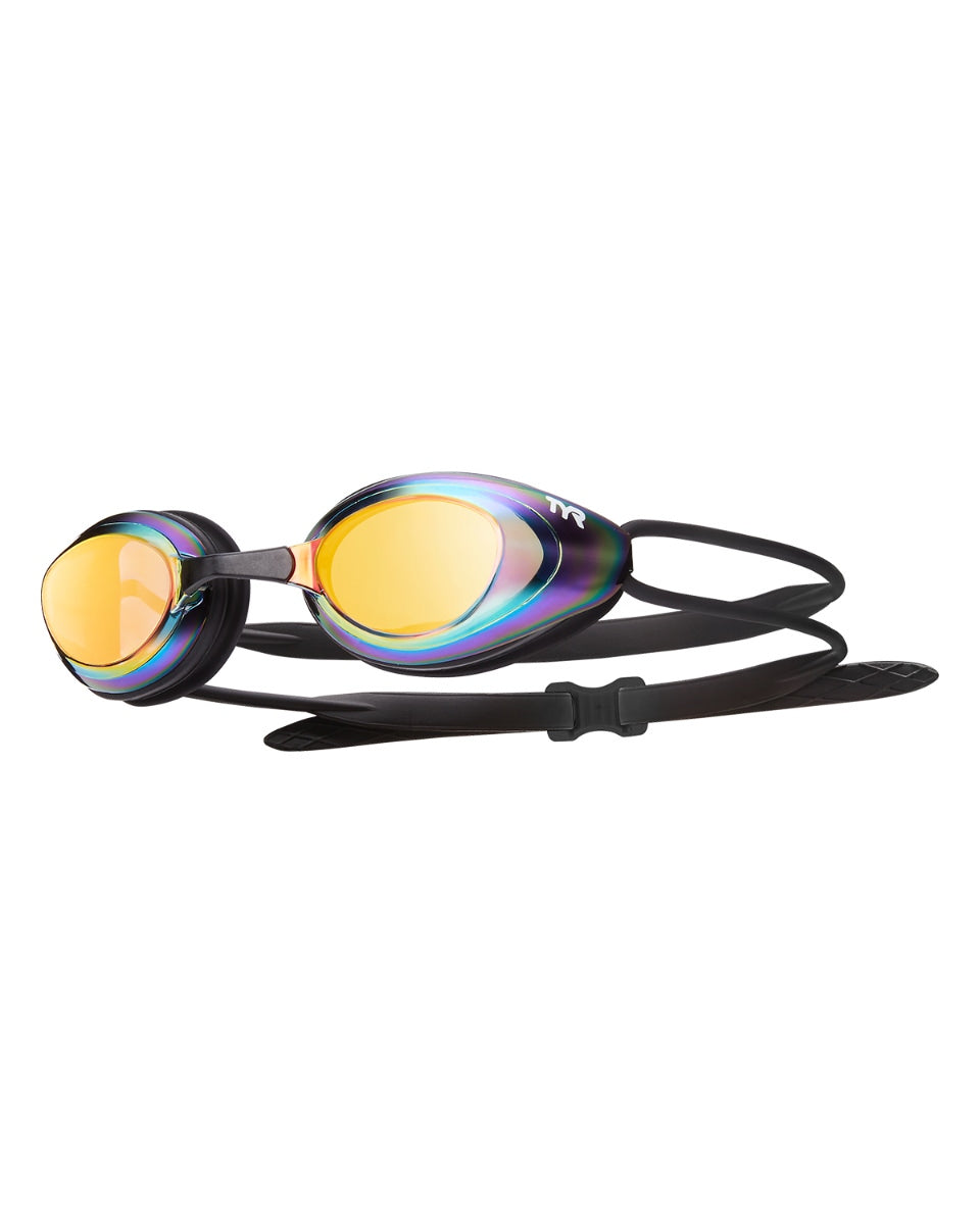 TYR Black Hawk Mirrored Racing Adult Swim Goggles