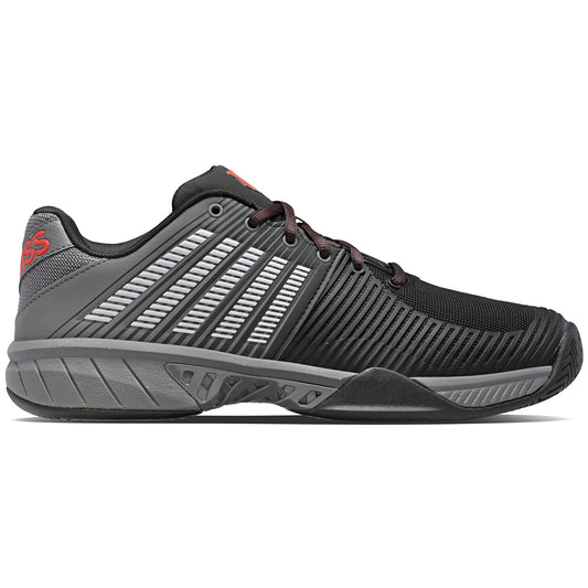 K SWISS Hypercourt Express 2 Tennis Shoe (Men's) - Jet Black/Grey/Orange