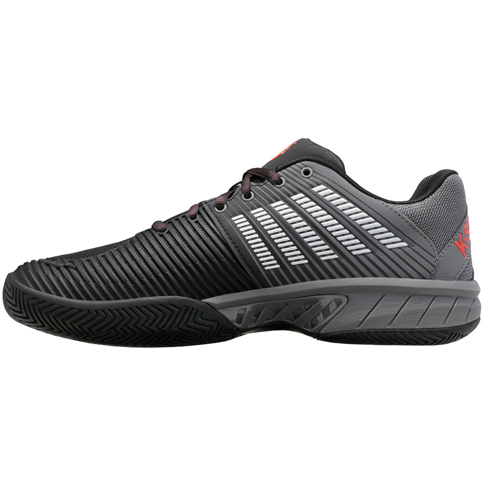 K SWISS Hypercourt Express 2 Tennis Shoe (Men's) - Jet Black/Grey/Orange