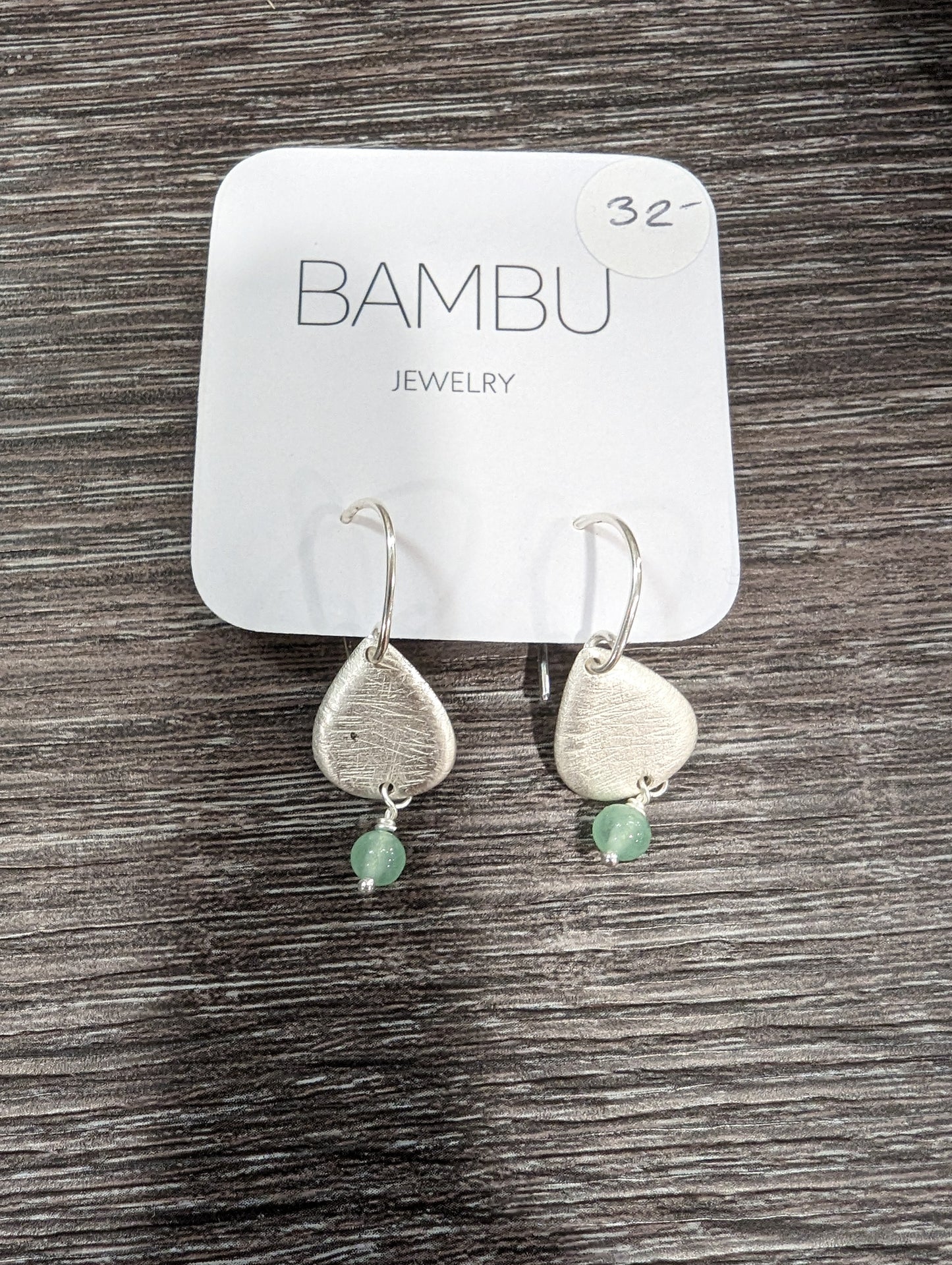 BAMBU Jewelry - Earrings - Dainty Teal Drop