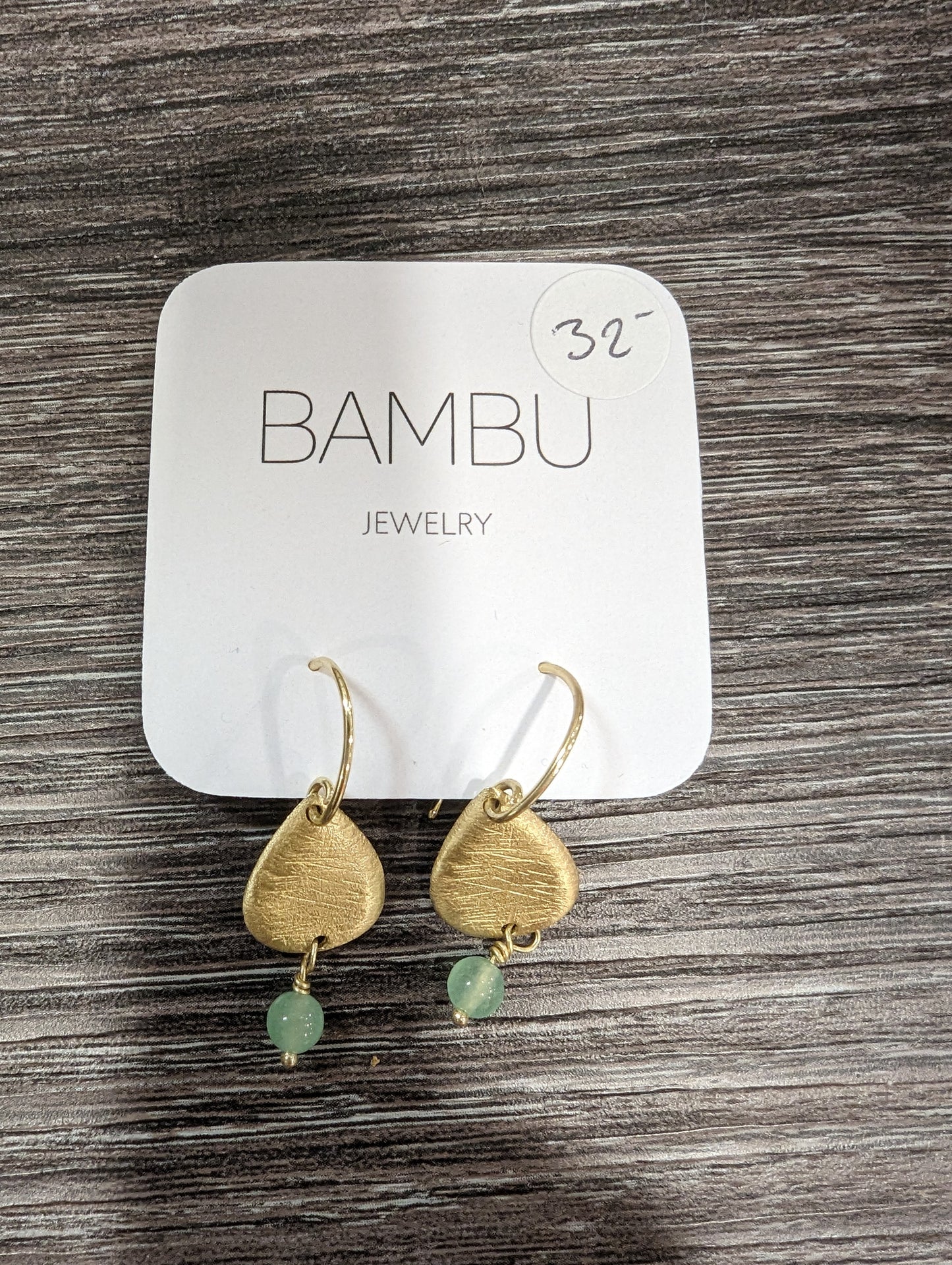 BAMBU Jewelry - Earrings - Dainty Teal Drop