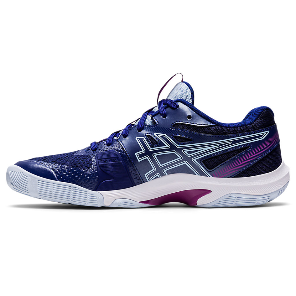 ASICS Gel Blade 8 Squash Shoes (Womens)- Dive Blue/ White