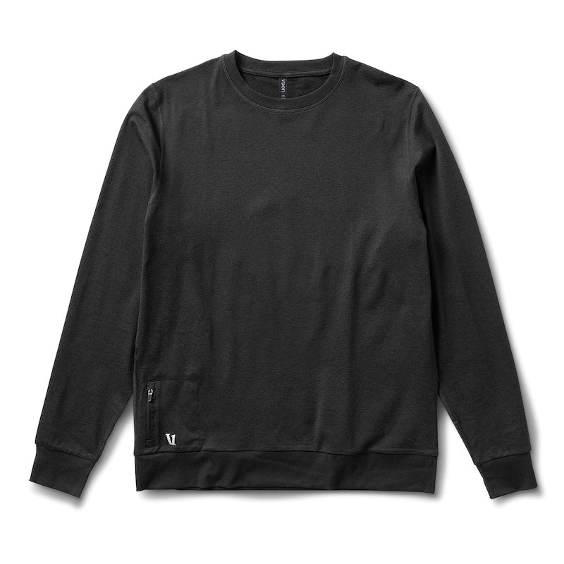 VUORI Ponto Performance Crew (Men's) - Heather Black