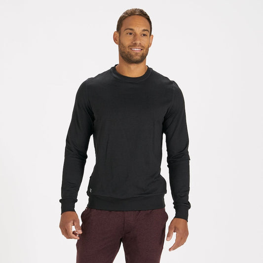 VUORI Ponto Performance Crew (Men's) - Heather Black