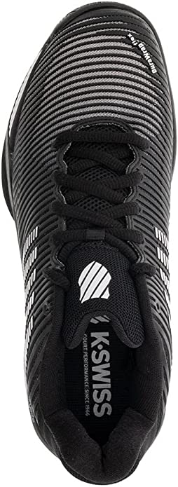 K SWISS Hypercourt Express 2 Tennis Shoe (Men's) - Black/ White/ Highrise