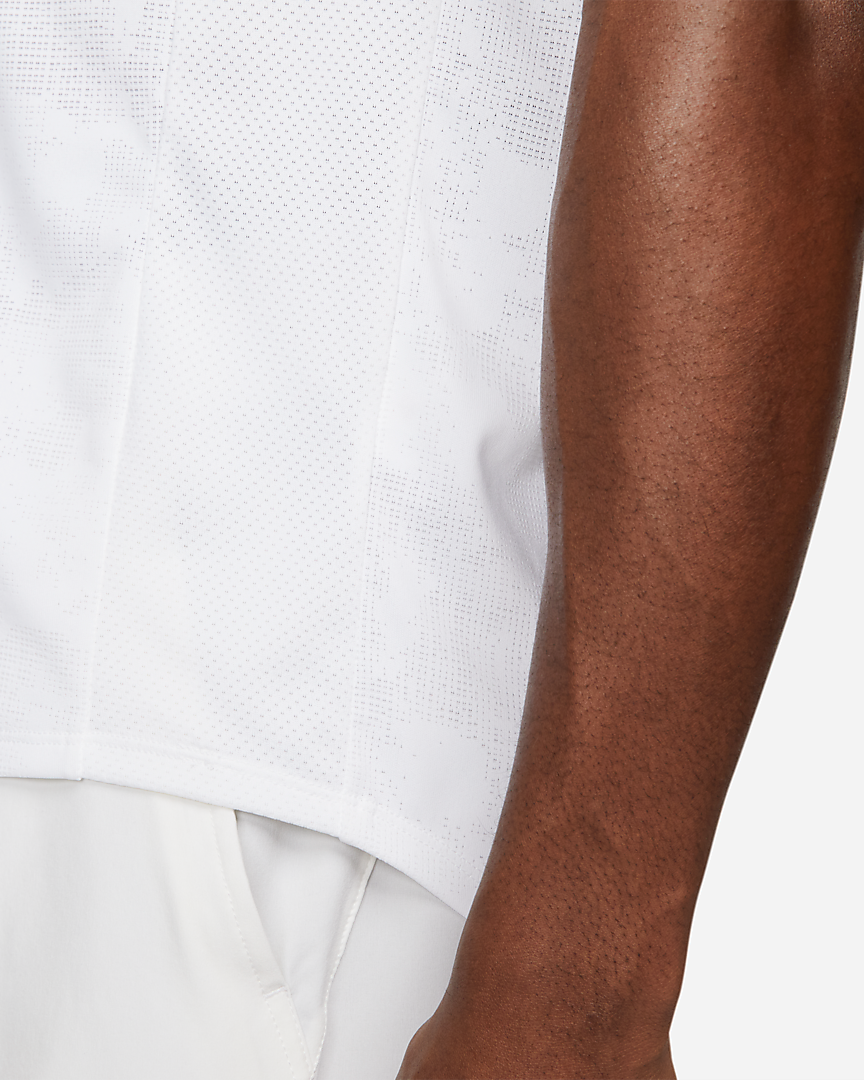 NIKE Dri Fit Slam Short Sleeve Tee (Men's) - White