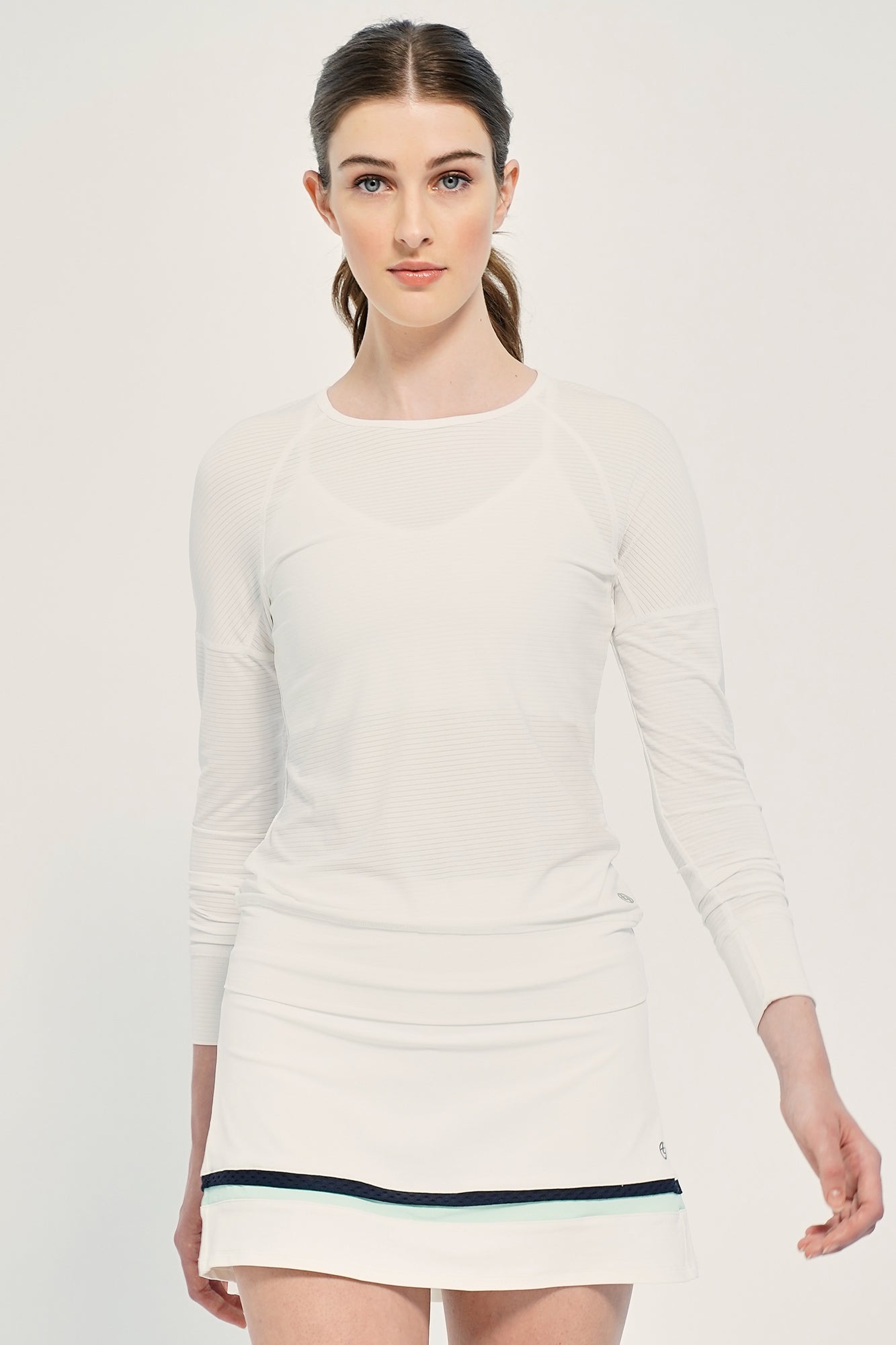 LIJA New Stripe Slay Long Sleeve (Women's)- White