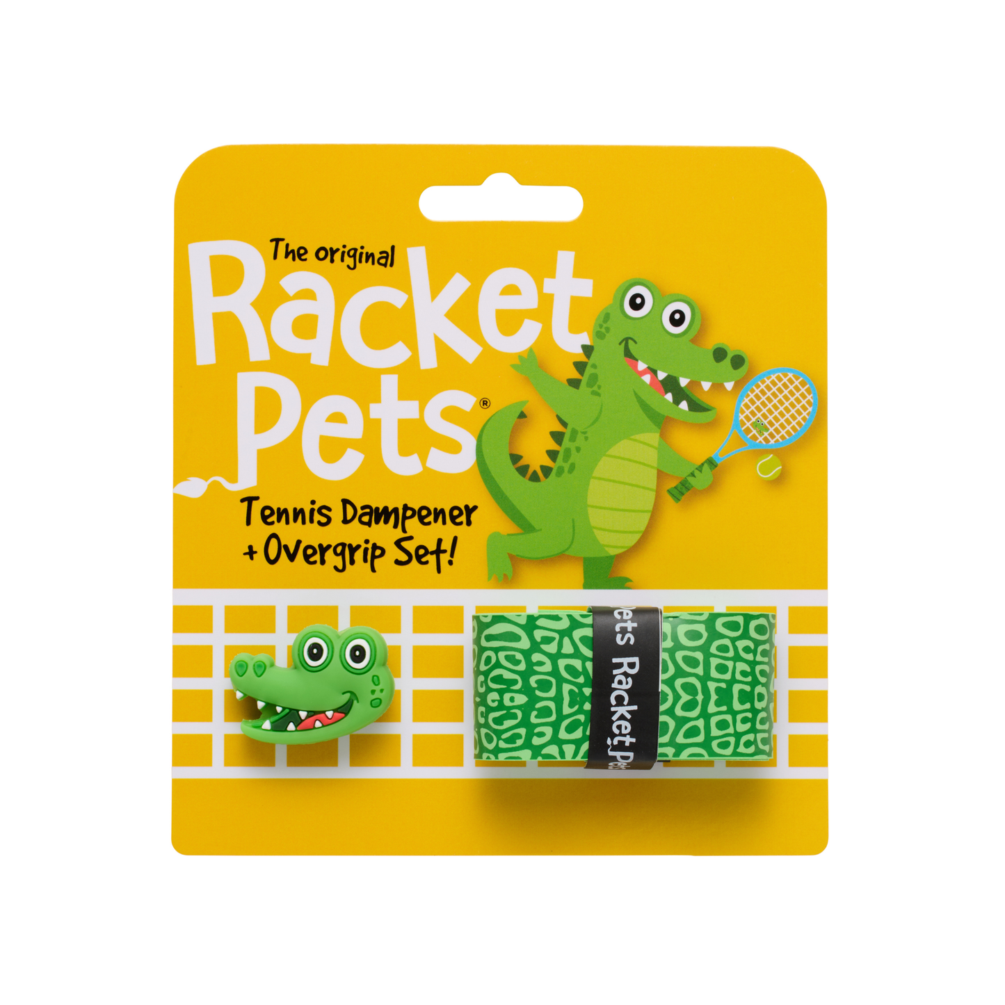Alligator Green Tennis Overgrip Tape and Matching Shock Abso