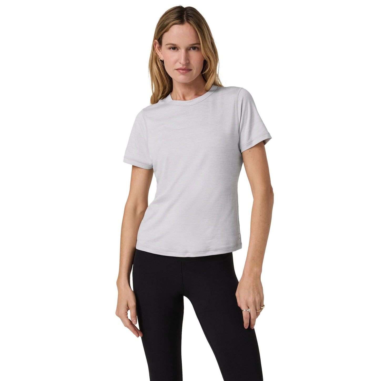 VUORI Short Sleeve Lux Tee  (Women's) -  Light Heather Gray