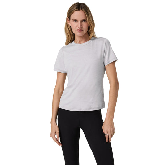 VUORI Short Sleeve Lux Tee  (Women's) -  Light Heather Gray