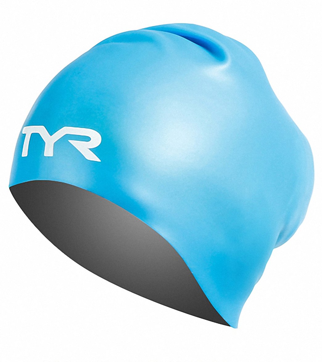 TYR Silicone Wrinkle Free Swim Caps - Adult Long Hair