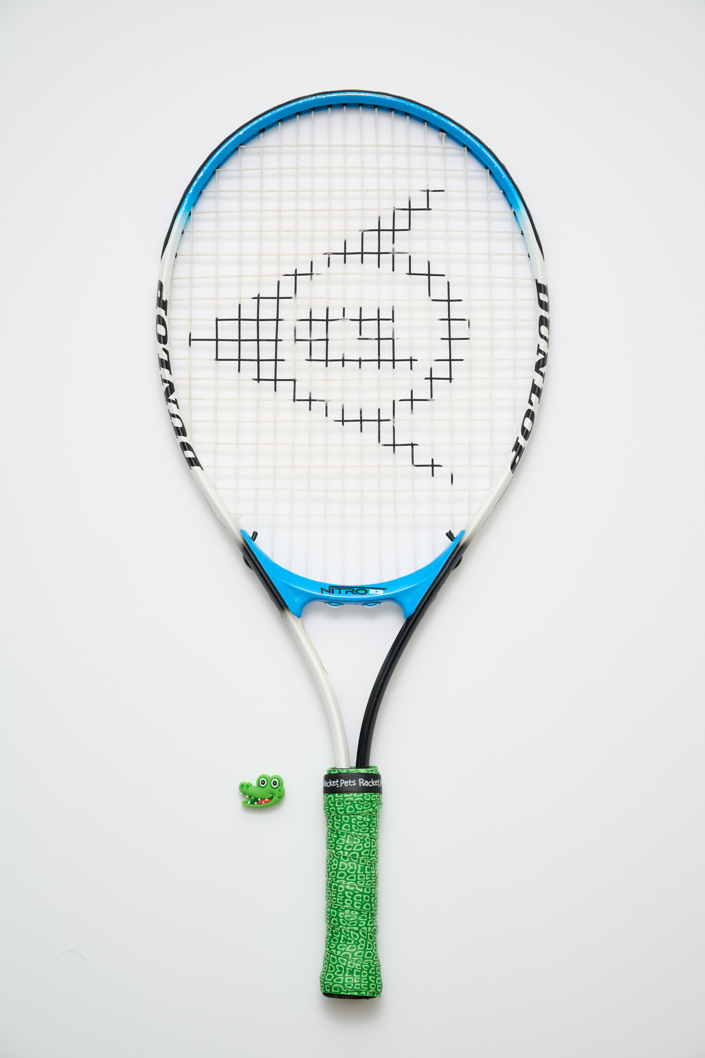 Alligator Green Tennis Overgrip Tape and Matching Shock Abso