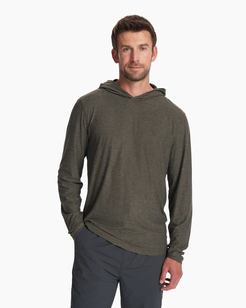 VUORI Strato Tech Hoodie (Men's) - Balsam Heather