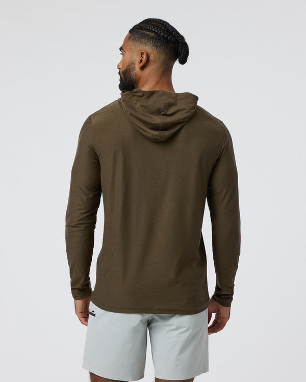 VUORI Strato Tech Hoodie (Men's) -  Moss Green Heather