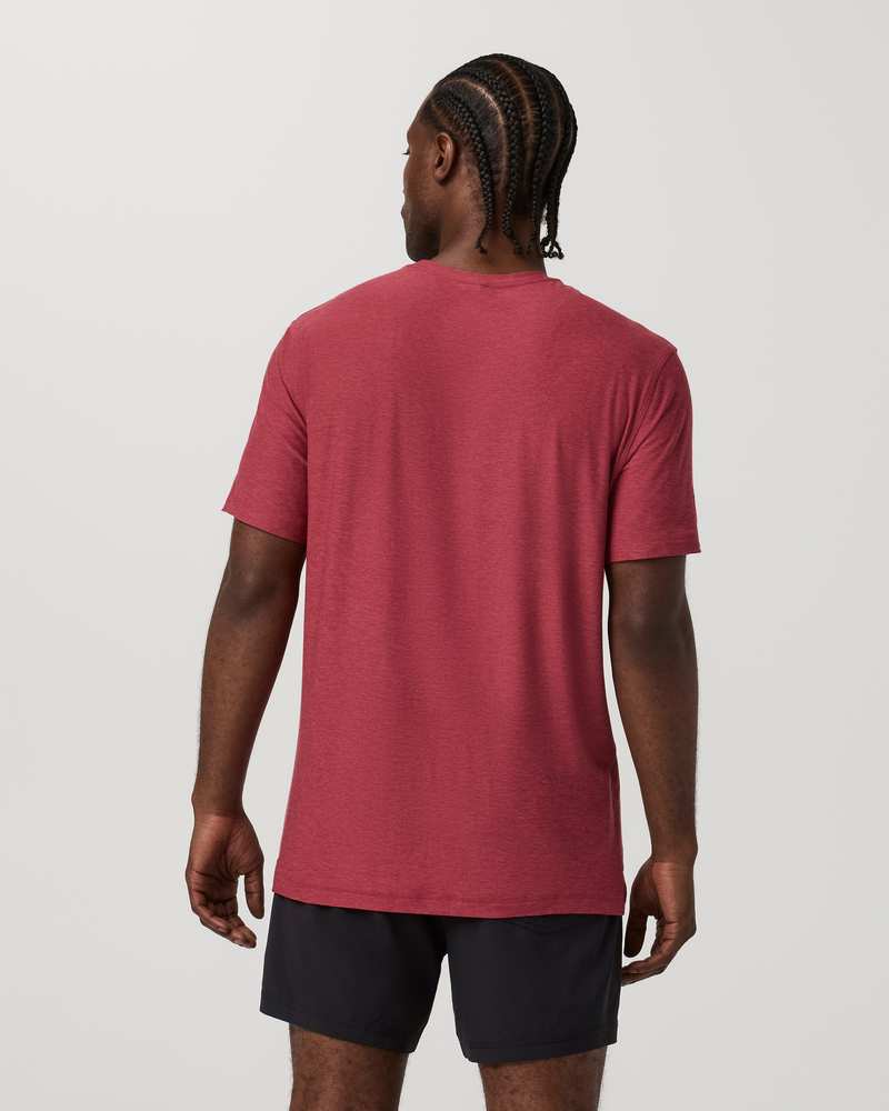 VUORI Strato Tech Tee (Men's) - Sour Cherry Heather