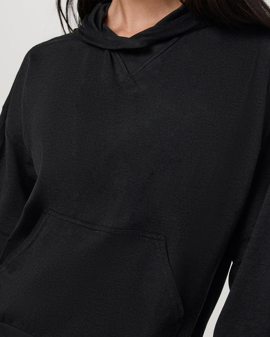 VUORI Halo Modern Pullover Hoodie  (Women's) -  Black Heather
