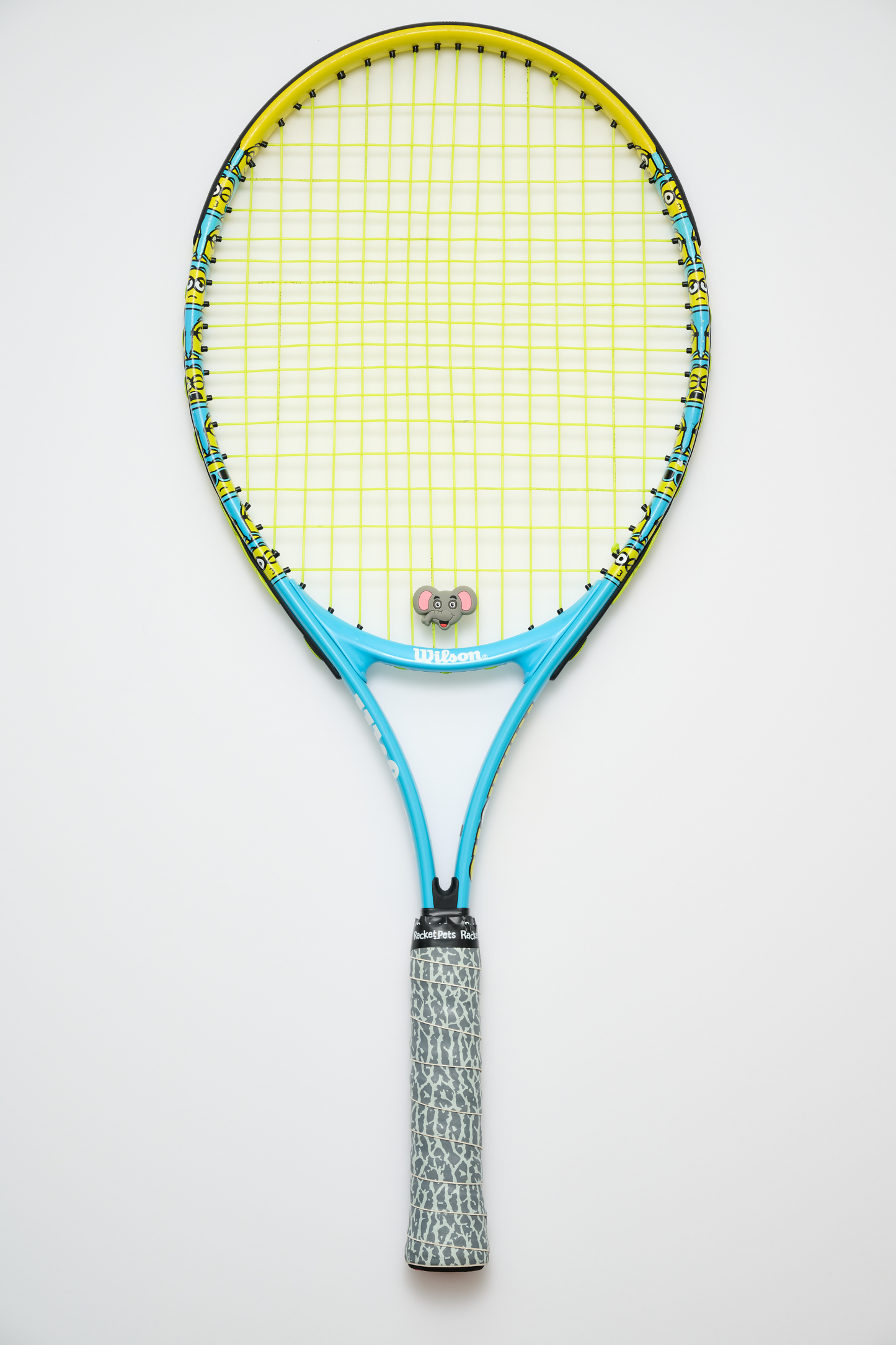 Elephant Gray Tennis Overgrip Tape and Matching Shock Absor