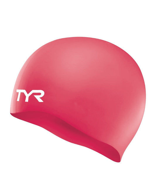 TYR Silicone Wrinkle Free Swim Caps - Youth Long Hair