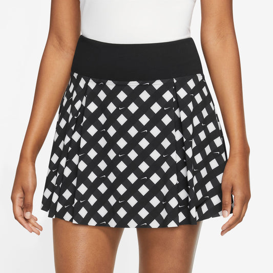 NIKE DriFit Club Tennis Skirt (Women's) - Black/White