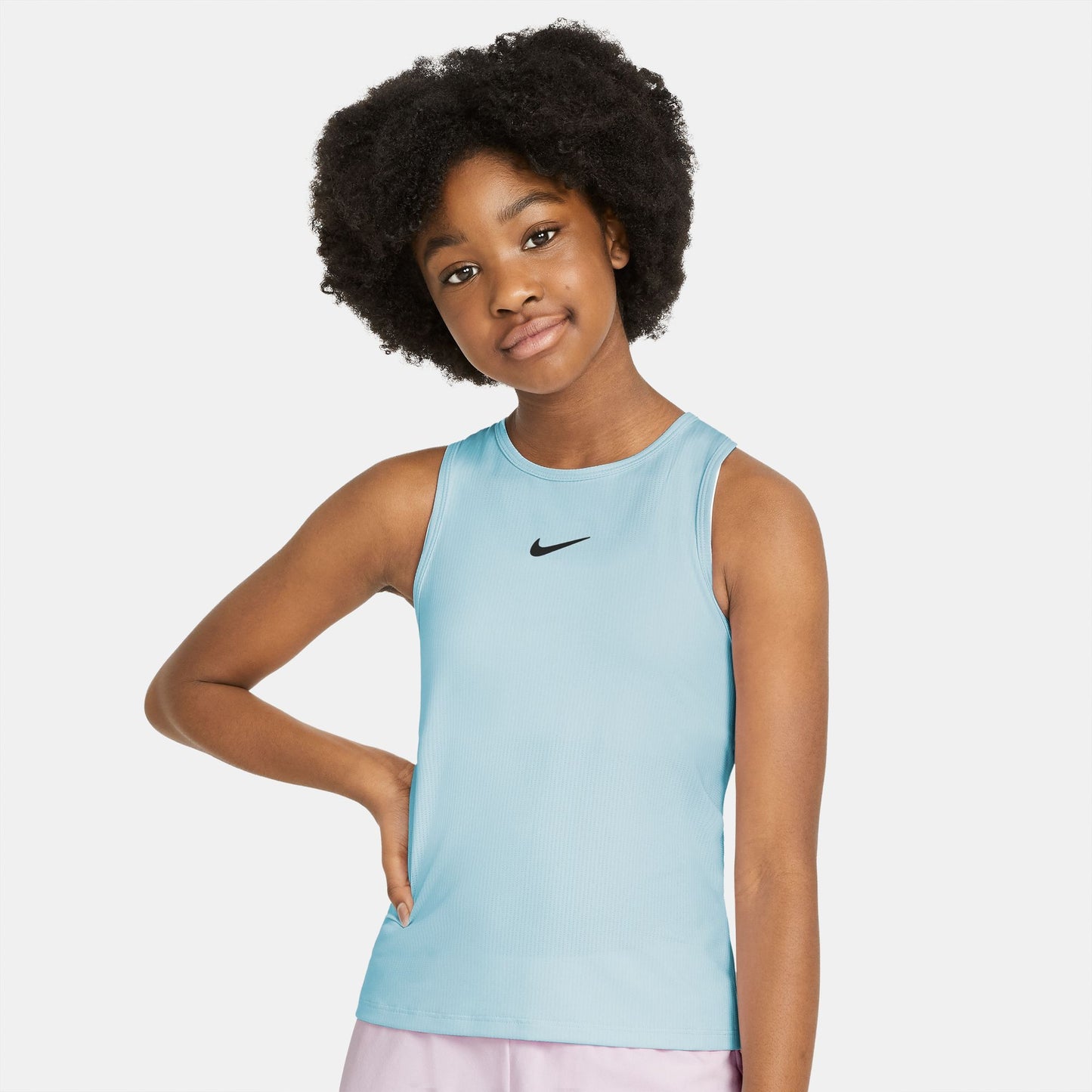 NikeCourt Dri-Fit Victory Tank (Girl's) - Glacier Blue