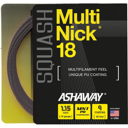 BLACK KNIGHT Ashaway Multinick 18 Squash String
