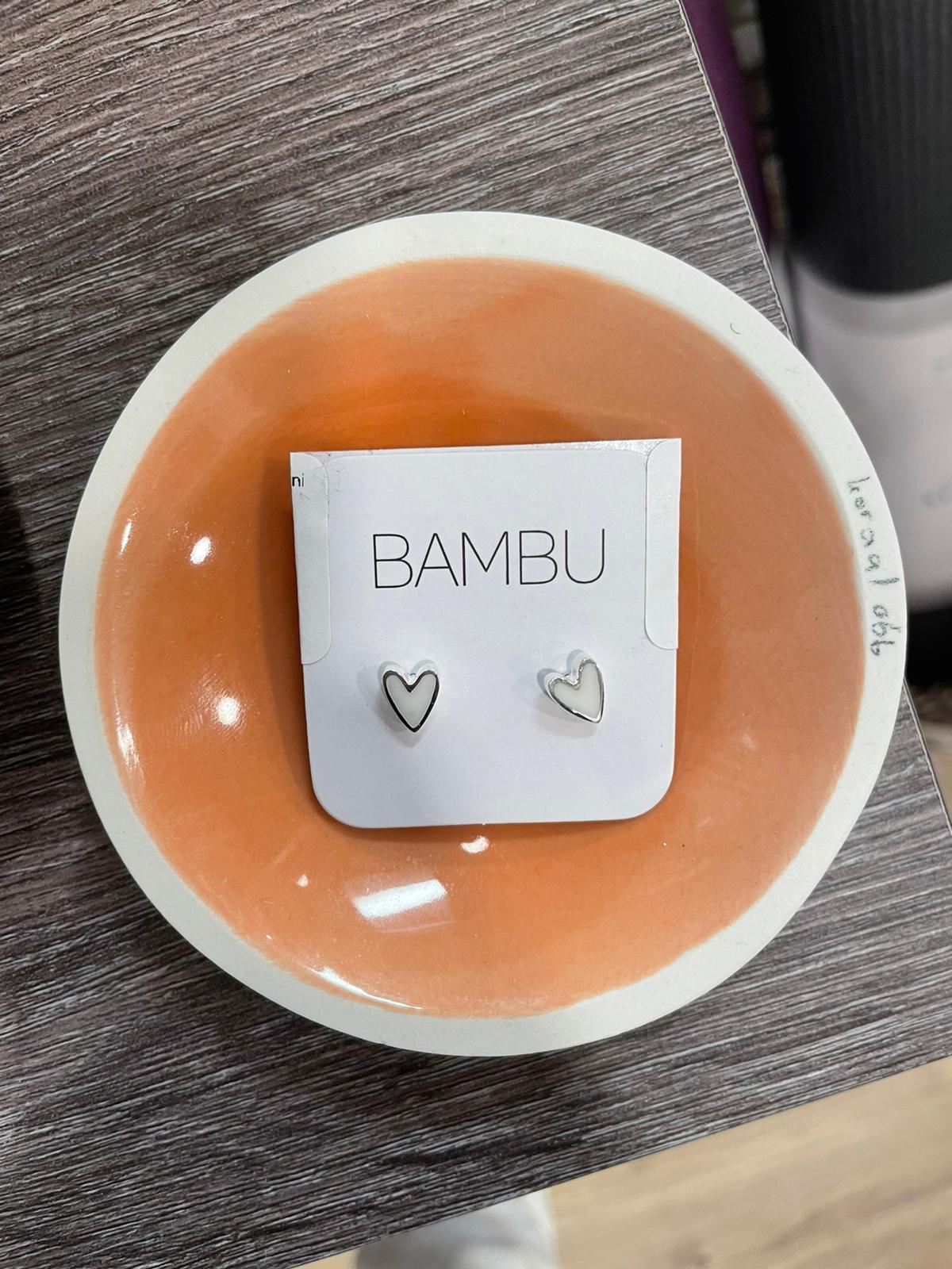 BAMBU Jewelry - Earrings (E909)-Heart Mini