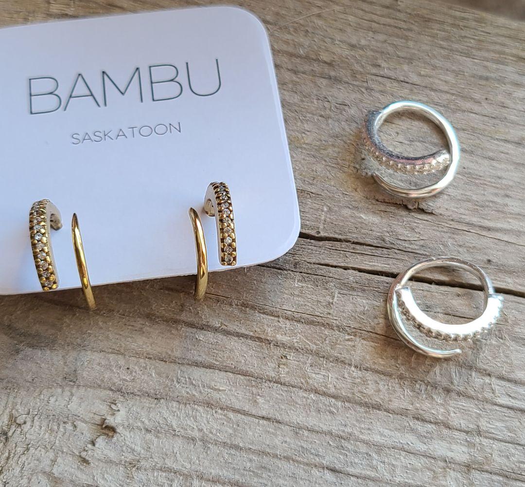 BAMBU Jewelry - Earrings - Cuff Spiral