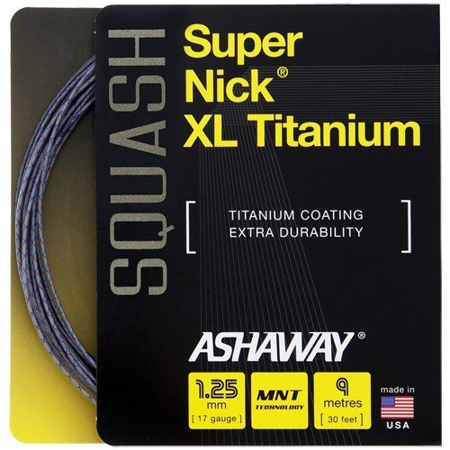 BLACK KNIGHT Ashaway Super Nick XL Titanium Squash String
