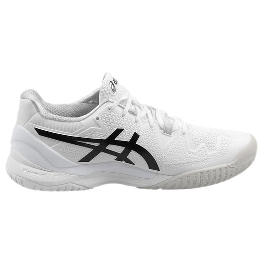 ASICS Gel Resolution 8 Tennis Shoes (Mens) - White / Black